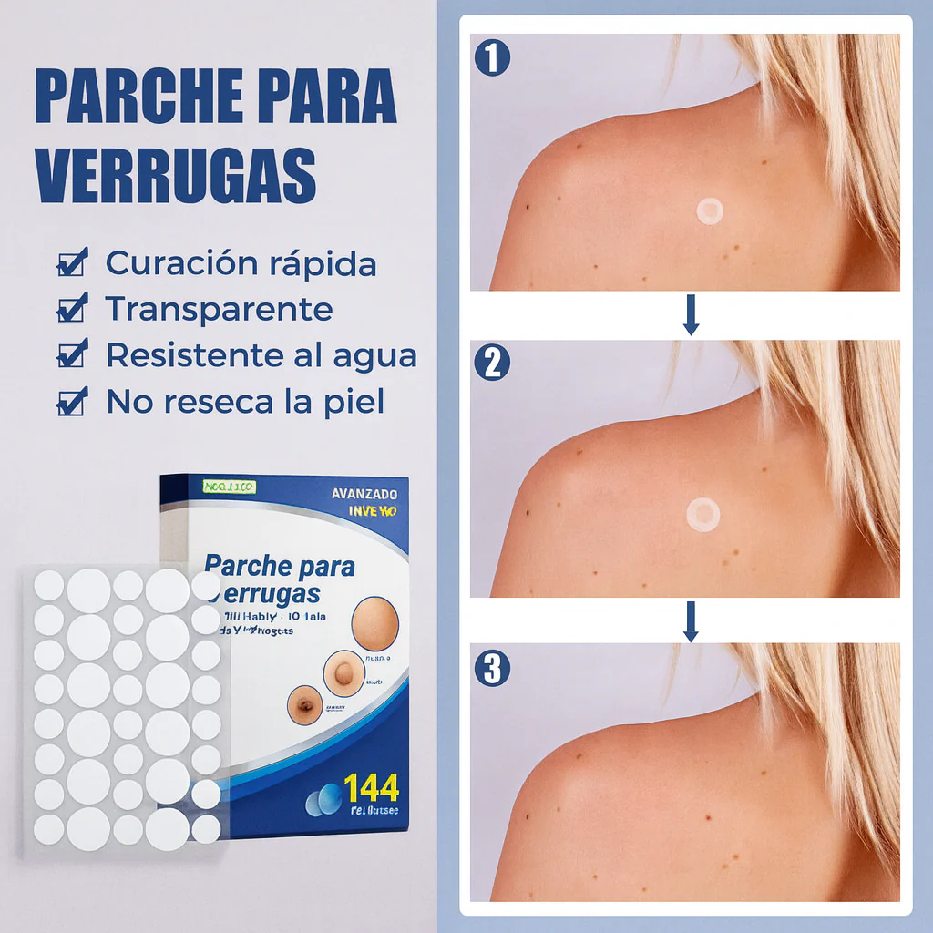 144 parches: alcanza para varias zonas y repeticiones